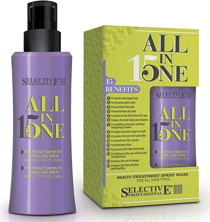 Mask Spray for All Hair Types - Selective Professional All In One Spray  — photo N1