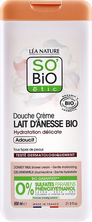 Shower Cream with Donkey Milk - So'Bio Etic Cream Shower — photo N3