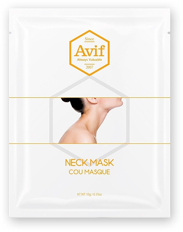 Biocellulose Neck Mask - Avif Biocell Neck Mask — photo N1