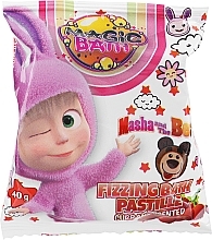 Fragrances, Perfumes, Cosmetics Fizzing Bath Tablet, cranberry - EP Line Magic Bath Masha And The Bear