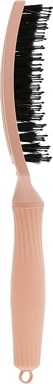 Curved Vented Hair Brush, peach - Olivia Garden Fingerbrush Bloom Peach — photo N13