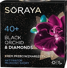 Fragrances, Perfumes, Cosmetics Face Cream - Soraya Black Orchid & Diamonds 40+ Anti-Wrinkle Cream