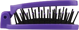 Foldable Hair Brush with Mirror, 499426, purple - Inter-Vion — photo N3