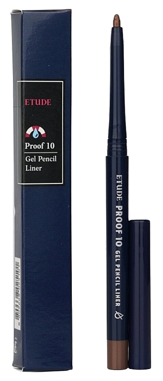 Automatic Waterproof Gel Eyeliner - Etude Proof 10 Gel Pencil — photo N1