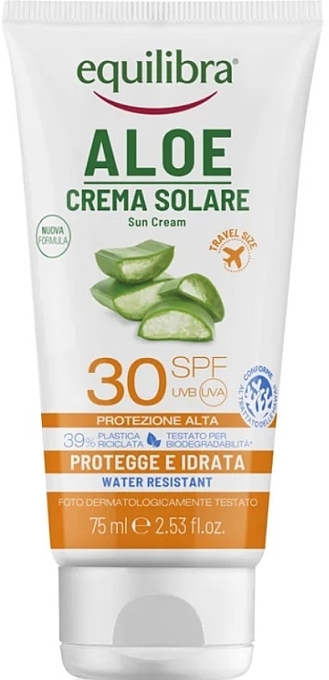 Sunscreen - Equilibra Aloe Sun Cream SPF30 — photo N5