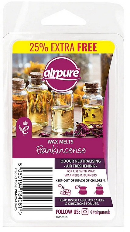 Aroma Lamp Wax - Airpure Frankincense 8 Air Freshening Wax Melts — photo N1