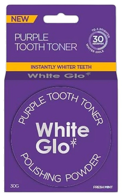 Whitening Tooth Powder  - White Glo Purple Tooth Toner Polishing Powder — photo N1