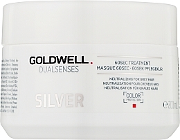 Blonde & Grey Hair Mask - Goldwell Dualsenses Silver 60sec Treatment — photo N1