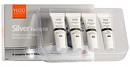 Fragrances, Perfumes, Cosmetics Set - VLCC Silver Facial Kit (peeling/10g + gel/10g + cr/10g + mask/10g)