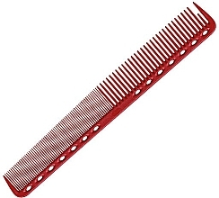 Hair Cutting Comb with Flat Teeth, 180mm, red - Y.S.Park Professional 339 Cutting Combs Red — photo N1