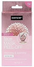 Face Peel-off Mask ‘Rose Gold’ - Sence Facial Peel-Off Mask Cleansing & Sparkling Rose Gold — photo N1