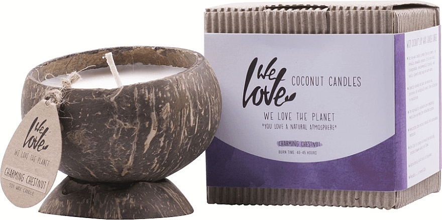 Scented Coconut Candle - We Love The Planet Coconut Candle Charming Chestnut — photo N1