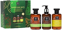 Fragrances, Perfumes, Cosmetics Set - Apivita Set Supertonic Bath (sh/gel/300ml + b/milk/200ml + shm/250ml)