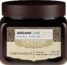 Hair Growth Stimulating Mask - Arganicare Castor Oil Hair Masque — photo N3
