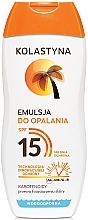 Fragrances, Perfumes, Cosmetics Tan Emulsion - Kolastyna Emulsion SPF 15