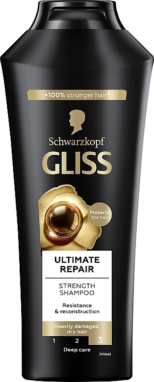 Shampoo "Extreme Repair" - Gliss Kur Ultimate Repair Shampoo — photo N1