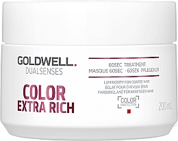 Fragrances, Perfumes, Cosmetics Intensive Colored Hair Mask - Goldwell DualSenses Color Extra Rich 60sec Treatment