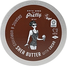 Shea & Cocoa Butter - Zoya Goes Pretty Shea Butter With Cacao Organic Cold Pressed — photo N2