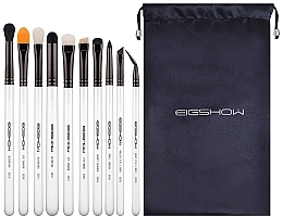 Makeup Brush Set, 10 pcs - Eigshow Professional Eye Brush Light Gun Black Set — photo N6