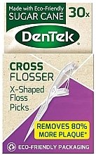 Fragrances, Perfumes, Cosmetics Floser, Pack of 30 - DenTek Eco Cross Floser