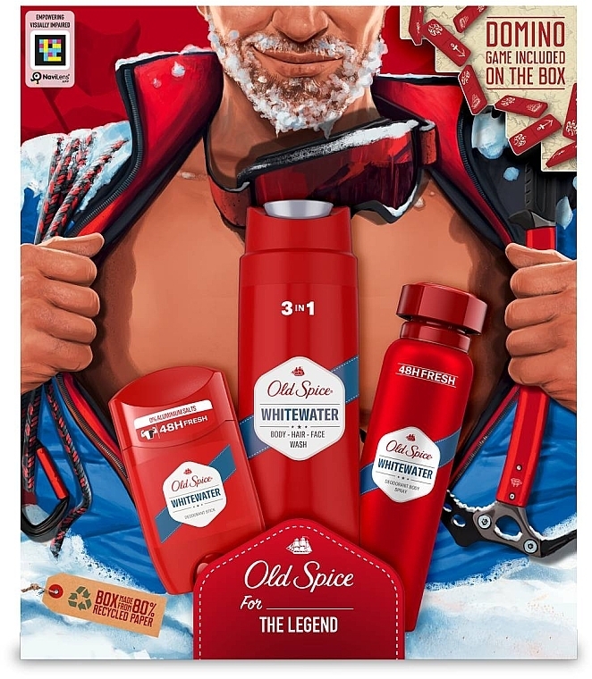 Set - Old Spice The Legend (spray/150ml + sh/gel/250ml + stick/50ml) — photo N1