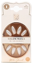 False Nail Set - Sosu by SJ Salon Nails In Seconds Milk Glazed — photo N1