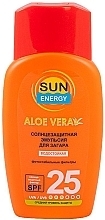 Fragrances, Perfumes, Cosmetics Sunscreen Emulsion for Tan - Sun Energy Aloe Vera SPF25 