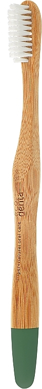 Bamboo Medium Toothbrush, green - Ecodenta Bamboo Toothbrush Medium — photo N6