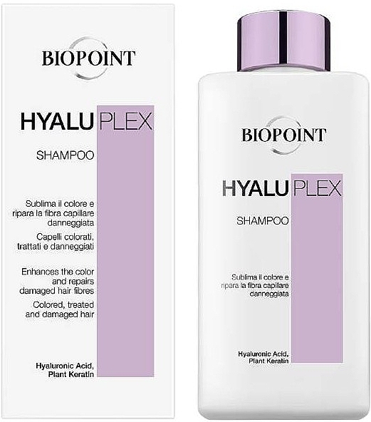 Treatment & Protection Shampoo for Damaged Hair - Biopoint Hyaluplex Shampoo — photo N1