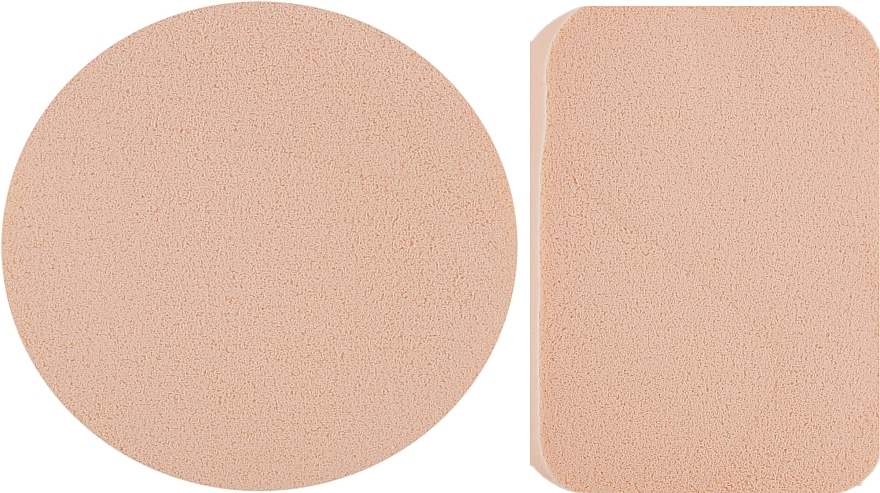 Makeup Sponge 8in1 CS070B, circle + square, beige - Cosmo Shop Sponge — photo N2