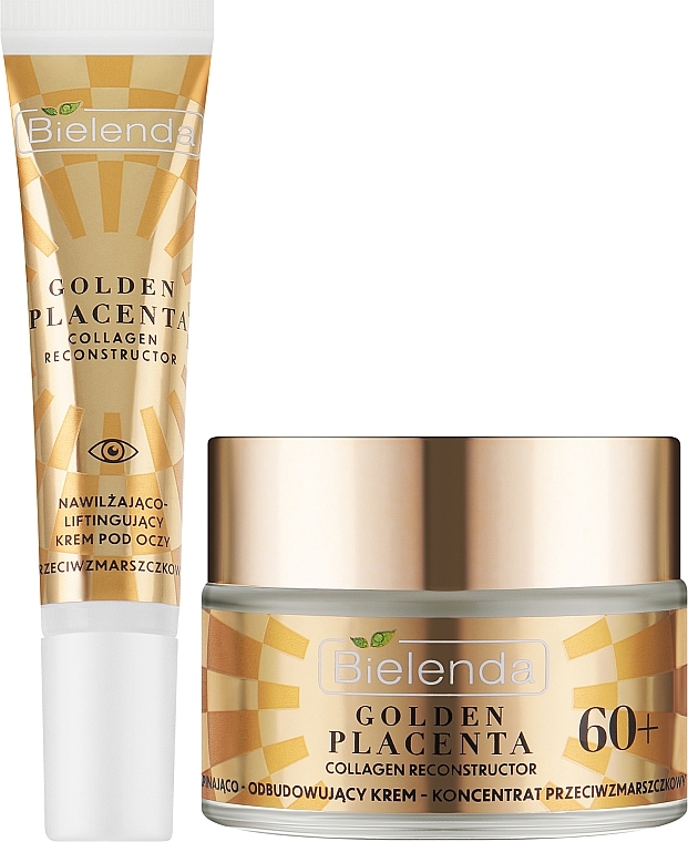 Set - Bielenda Golden Placenta 60+ (eye/cor/15ml + cr/50ml) — photo N3