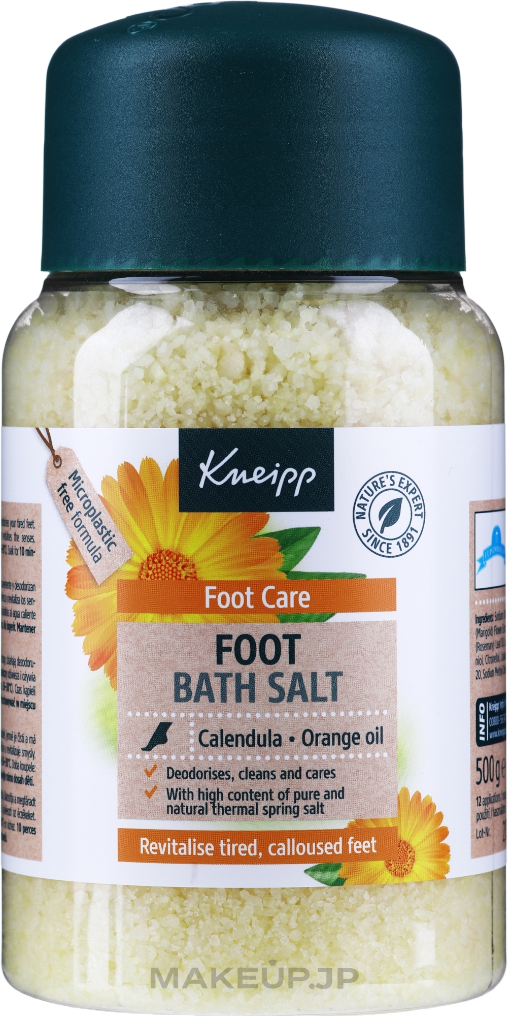 Calendula & Orange Foot Salt Bath "Healthy Foot" - Kneipp Healthy Feet Foot Bath Crystals — photo 500 g