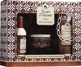 Fragrances, Perfumes, Cosmetics Tesori d`Oriente Byzantium - Set (edp/100ml + sh/gel/250ml + candle)