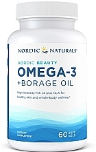 Fragrances, Perfumes, Cosmetics Dietary Supplement 'Omega-3 + Borage Oil' - Nordic Naturals Omega-3 + Borage Oil Nordic Beauty