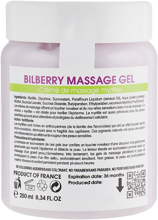 Blueberry Massage Cream Oil - Biotonale Bilberry Massage Gel — photo N4