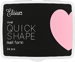 Fragrances, Perfumes, Cosmetics Reusable Nail Tips, Oval - Elisium Quick Shape Nail Form Mini Oval