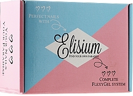 Fragrances, Perfumes, Cosmetics Set - Elisium (n/primer/9g + n/base/9g + n/top/9g + n/g/pol/9gx3 + n/cl/150ml + pilnik+ polerka+ lamp/1p + wipes/100p)