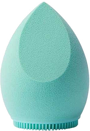 Face Sponge, double sided, turquoise - Oriflame Waunt Ultimate Bounce Facial Sponge — photo N1