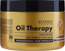 Fragrances, Perfumes, Cosmetics Oil Therapy Mask for Dry Hair - Revuele Professional Oil Therapy Hair Mask