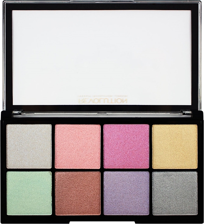 Face Highlighter Palette - Makeup Revolution Ultra Cool Glow — photo N2