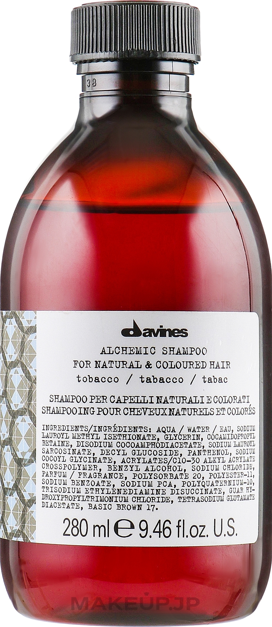 Shampoo for Natural & Colored Hair (tobacco) - Davines Alchemic Shampoo — photo 280 ml