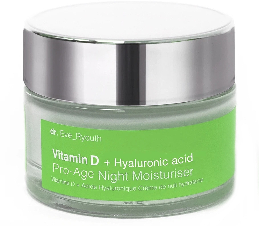 Night Face Cream - Dr. Eve_Ryouth Vitamin D + Hyaluronic Acid Pro-Age Night Moisturiser — photo N1