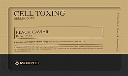 Black Caviar Extract Revitalizing Sheet Face Mask - MEDIPEEL Cell Toxing Black Caviar Dermajours Repair Mask — photo N1