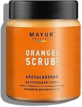 Fragrances, Perfumes, Cosmetics Natural Salt Face & Body Scrub "Orange & Verbena" - Mayur