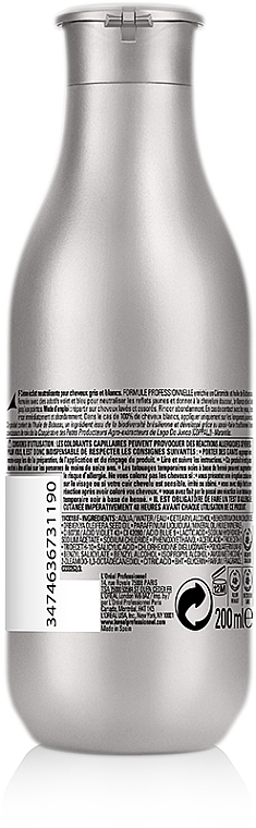 Neutralising Hair Cream Conditioner - L'Oreal Professionnel Silver Neutralising Cream Conditioner — photo N2