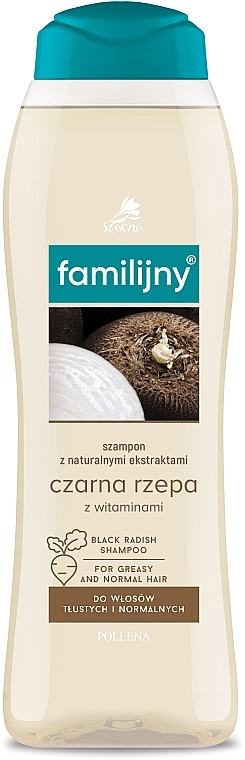 Normal & Oily Hair Shampoo - Pollena Savona Familijny Black Radish & Vitamins Shampoo — photo N3