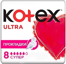 Sanitary Pads, 8 pcs - Kotex Ultra Dry Soft Super — photo N1