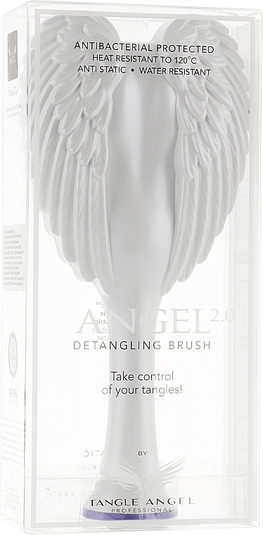 Hair Brush - Tangle Angel 2.0 Detangling Brush White — photo N1