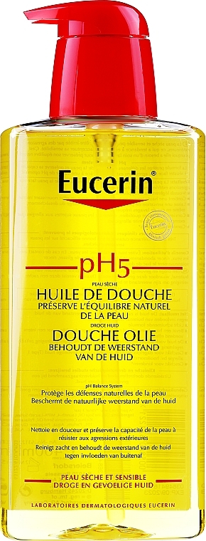 Shower Oil for Dry & Sensitive Skin - Eucerin pH5 Shower Oil — photo N3