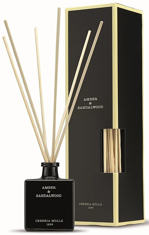 Cereria Molla Amber & Sandalwood - Reed Diffuser — photo N2